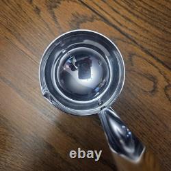 MCM Silver Fade Glass Full Punch Bowl Set 22 Roly Poly Cups Dorothy Thorpe Style