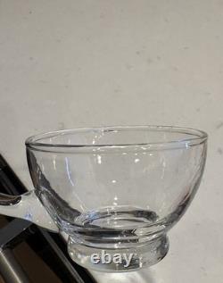 MCM WEST VIRGINIA GLASS PUNCH Round BOWL SET W Ladle & 12 Glasses ORIGINAL BOX