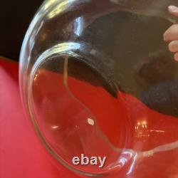 MODERNO-EXQUISITE, Hand Blown Punch Bowl Set-12 Cups- Vtg(S4)