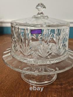 Marquis by Waterford Crystal 4 in 1 CASEY Medium Cake Plate Stand Punch Bowl