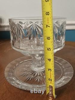 Marquis by Waterford Crystal 4 in 1 CASEY Medium Cake Plate Stand Punch Bowl
