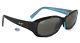Maui Jim PUNCHBOWL Sunglasses MJ219-03 Black Blue / Grey Polarized Glass Lens