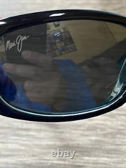 Maui Jim PUNCHBOWL Women's Black/ Blue Frame Sunglasses 219-03
