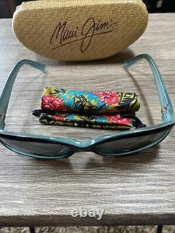 Maui Jim PUNCHBOWL Women's Black/ Blue Frame Sunglasses 219-03