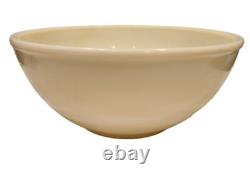 McKee 11.5 x 5 Large French Ivory Custard PUNCH Bowl Drinks 40s/50s Glows HTF