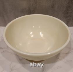 McKee 11.5 x 5 Large French Ivory Custard PUNCH Bowl Drinks 40s/50s Glows HTF