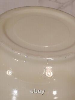 McKee 11.5 x 5 Large French Ivory Custard PUNCH Bowl Drinks 40s/50s Glows HTF