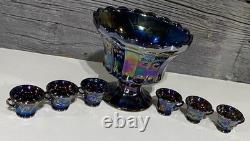 Mosser Amethyst Carnival Mini Punch Set Cherry & Cable Pattern