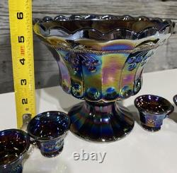 Mosser Amethyst Carnival Mini Punch Set Cherry & Cable Pattern