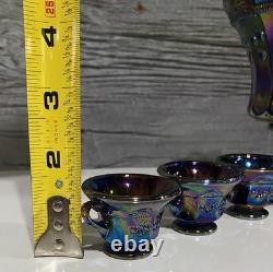 Mosser Amethyst Carnival Mini Punch Set Cherry & Cable Pattern