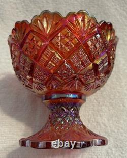 Mosser for Rosso Red Carnival Glass WG Mould File and Fan Childs Toy Punch Set