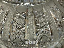 NEED LID or COVER ONLY FAB 60s 70s CUT GLASS Crystal Punch Bowl PANEL Pattern