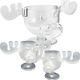 NEW (Set) Christmas Vacation Marty Moose Punch Bowl And 2 Frosted Glass Mugs