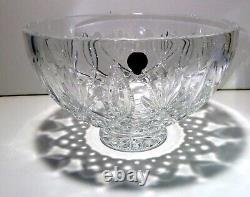 NEW Waterford Crystal Footed Centerpiece Punch Bowl 10 Made in IRELAND NIB