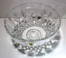 NEW Waterford Crystal Footed Centerpiece Punch Bowl 10 Made in IRELAND NIB