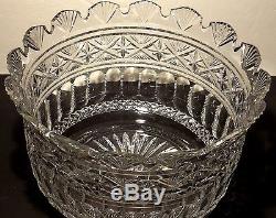 NIB HOUSE of WATERFORD CRYSTAL 12 TARA CENTERPIECE PUNCH BOWL JIM O'LEARY 5/200
