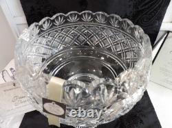NIBWaterford Crystal Master Cutter Pedestal Punch Bowl #20/50Signed$2,750