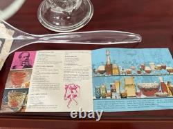 NOS Anchor Hocking Star Of David Punch Bowl Set 12 Cups 12 Hooks Ladle Base-NEW