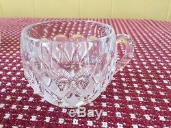 Nachtmann Bleikristall Anglia Cut Crystal Punch Bowl with Lid Underplate & 12 Cups