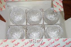 Nachtmann Crystal Florenz Pattern Punch Bowl with Lid & 6 Cups IOB