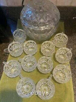 Nachtmann Traube crystal punch bowl set
