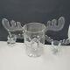 National Lampoon's Christmas Vacation Glass Moose Punch Bowl & 2 Mugs