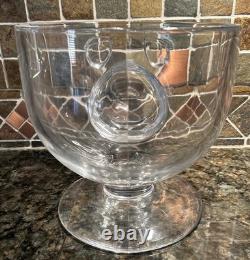 National Lampoon's Christmas Vacation Marty Moose Glass Punch Bowl RARE