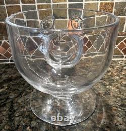 National Lampoon's Christmas Vacation Marty Moose Glass Punch Bowl RARE
