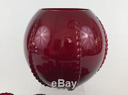 New Martinsville Glass Co. Depression glass punch bowl set RADIANCE 1936 1939
