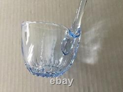 New Martinsville Radiance Ice Blue 9 Punch Bowl and Rare Ladle