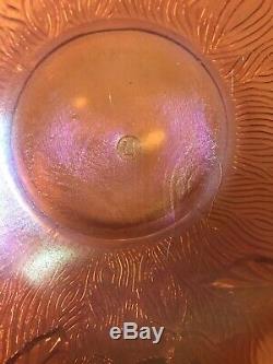 Northwood Acorn Burrs Marigold Punch Bowl Carnival Glass