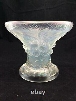 Northwood White Acorn Burrs Carnival Glass Punch bowl base