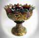 Northwood amethyst carnival glass punchbowl and stand marked FRE SHIPPING