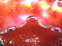 Orange Tree Punch Bowl Set 8 Piece Deep Marigold Carnival Glass By Fenton