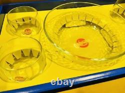 Orangina Punch Bowl Set New Not for Sale 2016 Campaign One Bowl + Four Glasses