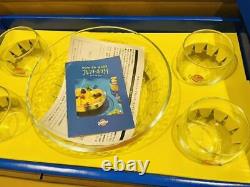 Orangina Punch Bowl Set New Not for Sale 2016 Campaign One Bowl + Four Glasses