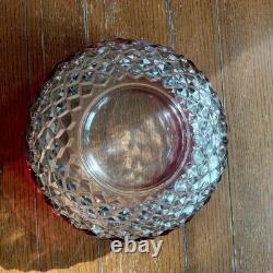 Original Box included! Whitehall Ruby Red Flash Colony 14 piece Punch Bowl