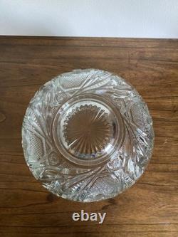 Pinwheel and Stars Glass Round Punch Bowl Set with 12 Matching Punch Cups