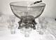 Pitman-Dreitzer 1545 Colony 10 Piece Silver Elegance Punch Bowl Set c1960s USA