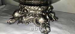 Pitman-Dreitzer 1545 Colony 10 Piece Silver Elegance Punch Bowl Set c1960s USA