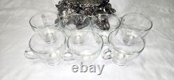 Pitman-Dreitzer 1545 Colony 10 Piece Silver Elegance Punch Bowl Set c1960s USA