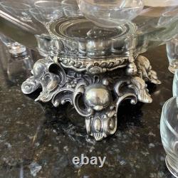 Pitman-Dreitzer Colony 14 Piece Silver Elegance Punch Bowl, Ladle, 12 Cups 60's