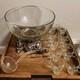 Pitman Dreitzer / Lancaster Colony #1545 Silver Elegance 15pc Glass Punch Bowl