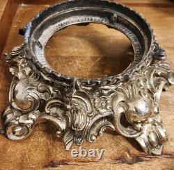 Pitman Dreitzer / Lancaster Colony #1545 Silver Elegance 15pc Glass Punch Bowl