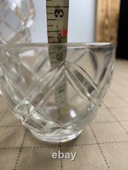 Pitman Dreitzer Lancaster Colony Diamond Glass Heavy Punch Bowl MCM 11