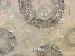 Pittman Dreitzer 15 Piece Punch Bowl Ornate Silver Stand 12 Cup Hooks Ladle Vtg