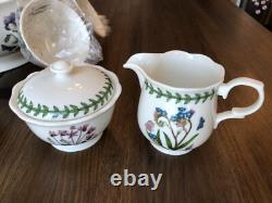 Portmeirion Botanic Garden Punch Bowl Set & Sugar Bowl Creamer