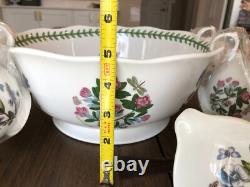 Portmeirion Botanic Garden Punch Bowl Set & Sugar Bowl Creamer