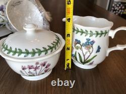 Portmeirion Botanic Garden Punch Bowl Set & Sugar Bowl Creamer