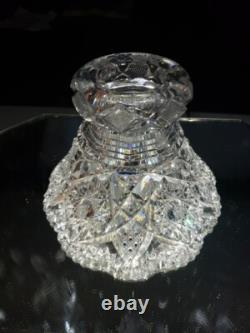 Punch Bowl Base stand American Brilliant period Cut Glass Johnson Carlson